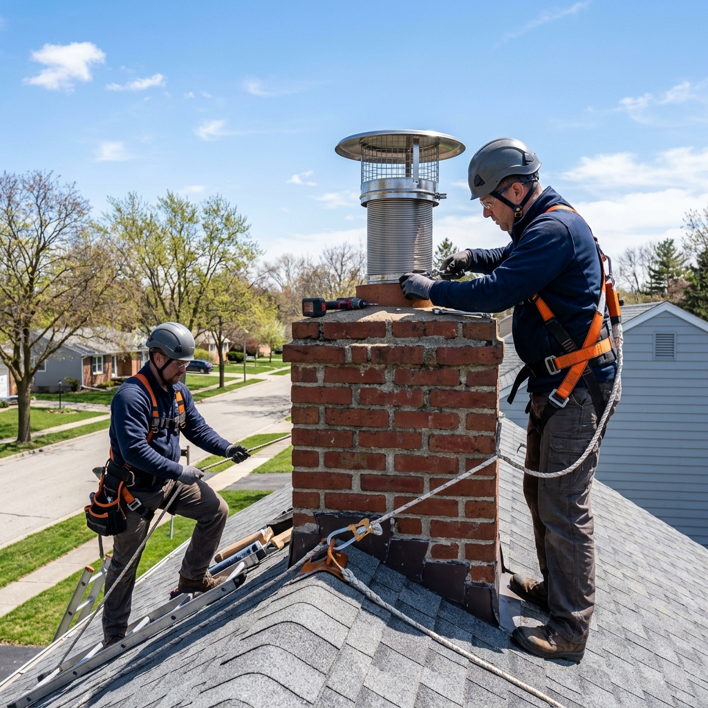 Stainless Steel Flue Liner Installation in Locust Valley NY