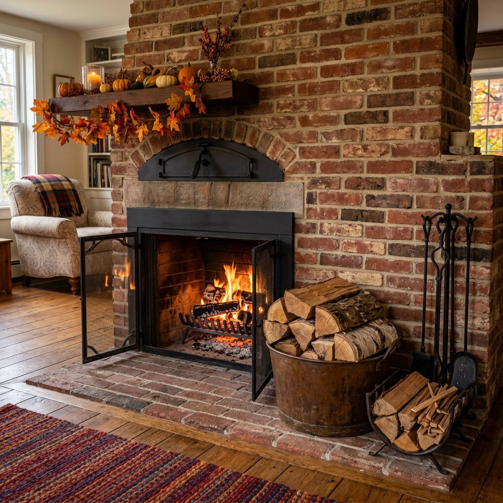Fall Fireplace Prep and Firewood Stack